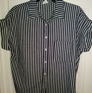 By Together B&W Striped shirt